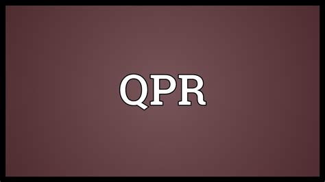 qpr meaning business